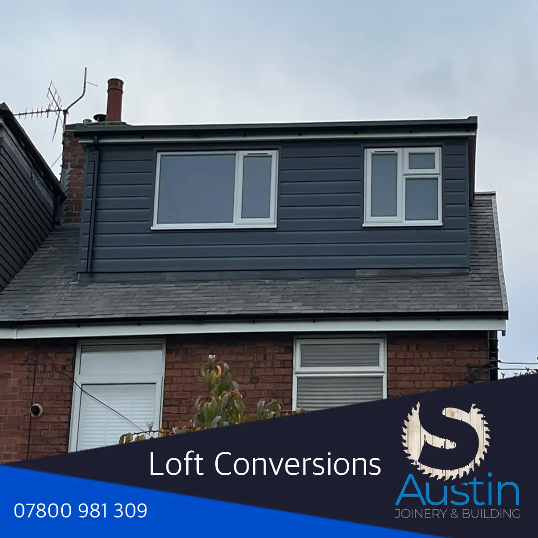 Loft conversion construction work in Derbyshire