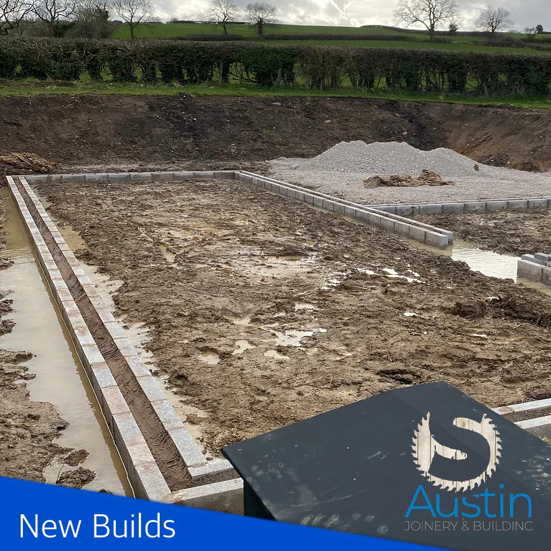 New build house project in Derbyshire