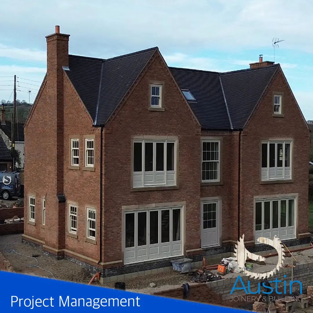 Construction work in progress in Derbyshire